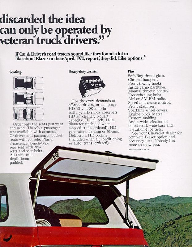 1971 Chevrolet Blazer Brochure Page 6
